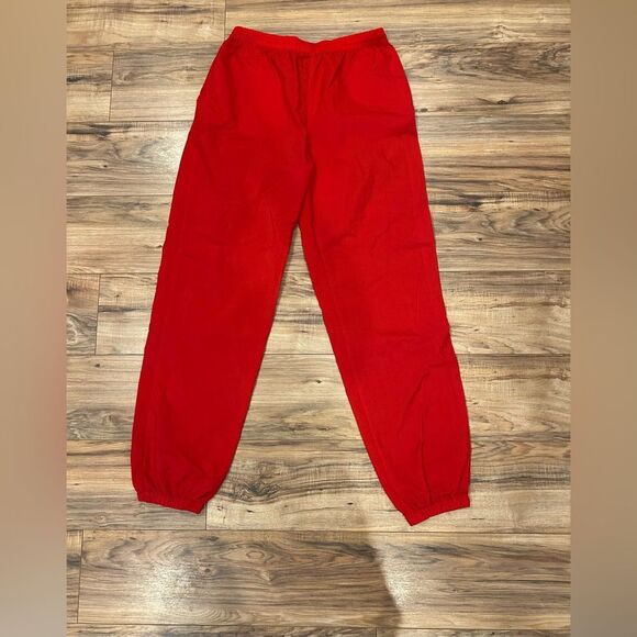 Vintage 90's Marlboro Adventure Team Nylon Jogger Wind Pants XL Red - Picture 1 of 9